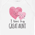 thumbnail image 4 of Inktastic I Love My Great Aunt Two Hugging Hearts Boys or Girls Baby Bodysuit, 4 of 5