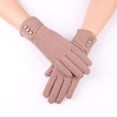 thumbnail image 4 of Guantes con forro polar, guantes cálidos de otoño e invierno, guantes de montar de mujer con forro polar de terciopelo no invertido, guantes de nieve de invierno, 4 of 5