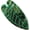 Dark Green, variant on Leaf Claw Clip for Women, Forest Plant Series Non-Slip Strong Shark Clip