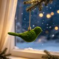 thumbnail image 4 of Leodye 1PCS Flocked Bird Shaped Christmas Hanging Ornaments, Delicate Lightweight Pendant for Xmas Tree Home Holiday Scene Decor -4.53IN, 4 of 6