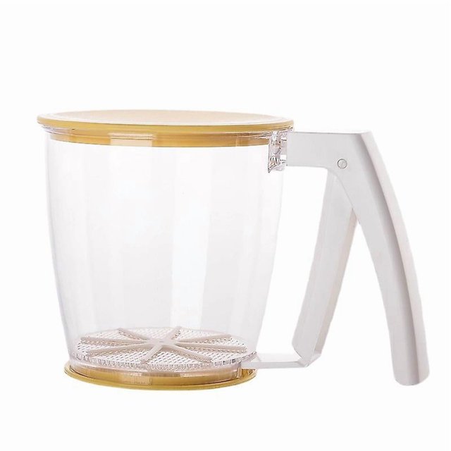 Cup Shape Design Fine Mesh Sieve Flour Sieve with Handle Utensils Fine Food Flour Sifter One-handed Flour Sieve Sugar Tools