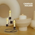 thumbnail image 3 of GOOHOCHY Candelabro de Adviento de Navidad, centro de mesa, vela cónica de Navidad, 3 of 7