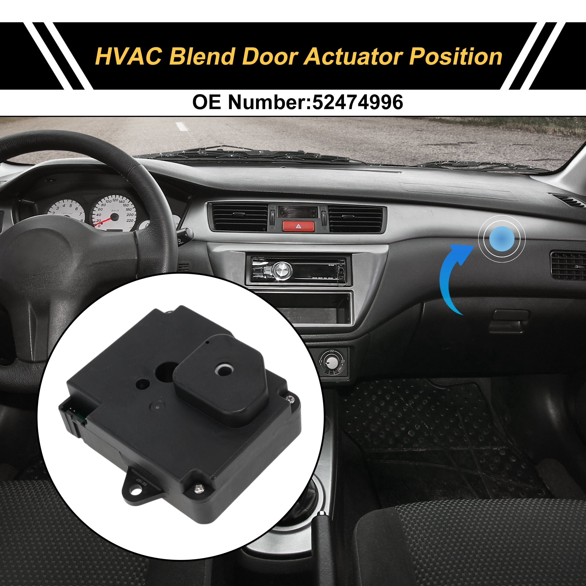 Unique Bargains HVAC Heater Blend Door Actuator Replacement for Cadillac Deville 2000-2005