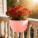 thumbnail image 2 of Lekihaqq Rattan Textured Wall Mounted Flower Pot Plastic Planter Hanging Plant Pot Home Decor Indoor Outdoor Wall Planter Potted Plant Container, 2 of 7