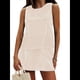 thumbnail image 1 of Conjunto de Dos Piezas de Verano para Mujer: Camiseta Sin Mangas y Pantalones Cortos A Juego, Chándal de Algodón A Rayas, Estampado Caqui, Talla M, 1 of 8
