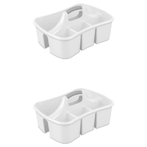 Sterilite 1588 Divided Caddy Ultra Plastic Storage Handle Carry Bin 2
