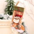 thumbnail image 2 of Calcetín navideño de Papá Noel YONGSHENG bolsa de calcetín de dulces regalo de decoración colgante A, 2 of 5