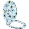 Designer Toilet Seat, Blue Circles