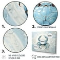 thumbnail image 3 of Designart "Impression Of Blue Crab In Minimalism" Crab Floater Framed Canvas Wall Art, 3 of 5