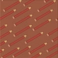 thumbnail image 1 of Ahgly Company Tapis d'Intérieur Lavable en Machine Carré Orange Transitionnel, 7 Pieds Carré, 1 of 7