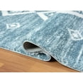 thumbnail image 5 of HR Ultra-Soft Shaggy Area Rug with Southwestern Diamond Pattern  Beige and White, Plush 1-Inch Pile, Easy Clean, Quick Crease Recovery  Ideal for Living Room, Bedroom, 5 of 6