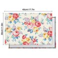 thumbnail image 5 of Pioneer Flower Floral Print Pattern Summer Placemats Table Placemats Set Of 6-Linen Kitchen Washable Placemats Table Mats 12x18 Inch Non-Slip Heat Resistant, 5 of 5