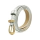 thumbnail image 1 of Cinturón de cuero sintético delgado con hebilla de pin de aleación de INSPIRE CHIC para mujeres, plata, cintura: 29-32, 1 of 1
