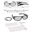 thumbnail image 7 of TINHAO Photochromic Polarized Fit Over Sunglasses UV400 Anti-Glare Over Prescription Glasses for Men Women Lightweight TR90 Wraparound Driving Fishing Cycling Eyewear - 4 Colors, 7 of 7