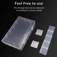 thumbnail image 6 of 2 Pack 15-Grid Clear Plastic Organizer Box with Adjustable Dividers – Craft Storage Container for Jewelry, Beads, Screws, Tackle, Washi Tape, Small Parts, 6 of 8