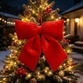 thumbnail image 4 of WDOBM Christmas Decorative Bows, Red Christmas Bow Ornament Tree Wreath Door Wall Party, Christmas Tree Bow, Hanging Christmas Ornaments for Home Decor Indoor, 4 of 7