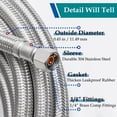 thumbnail image 4 of Tubería de agua trenzada Ondion para refrigerador de 3 m Pex con 1/4 unidades, 4 of 7