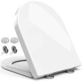 thumbnail image 1 of Toilet Seat Elongated D Shaped with Quiet Close Features and Adjustable Hinge, High-Density Robust Quick Release Toilet, 1 of 7