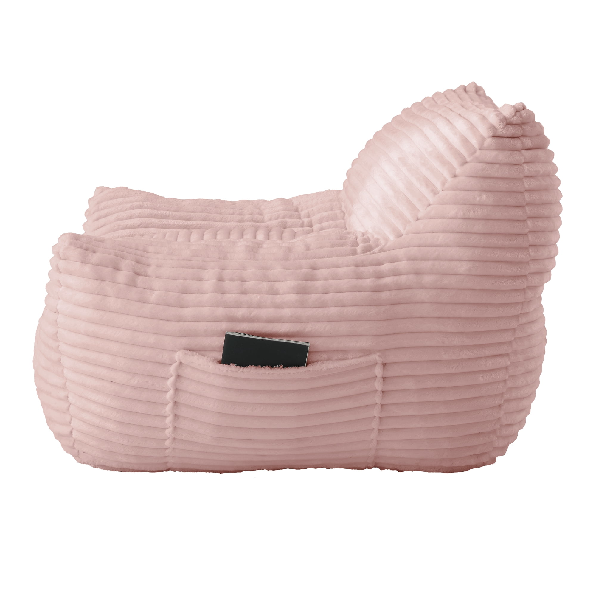 Oversized Adult Bean Bag Chair with Matching Ottoman, High Resilience Shredded Foam Comfy Lazy Sofa for Gaming Reading, Ergonomic Lounge Chair for Living Room Bedroom Dorm