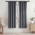 thumbnail image 1 of Blackout Cortinas, Cortinas Blackout Térmicamente Aisladas 42x72 Pulgadas, Cortinas Blackout con Bolsillo para Barra para Sala de Estar y Recámara, Paneles de Tratamiento de Ventanas con Reducción de, 1 of 7