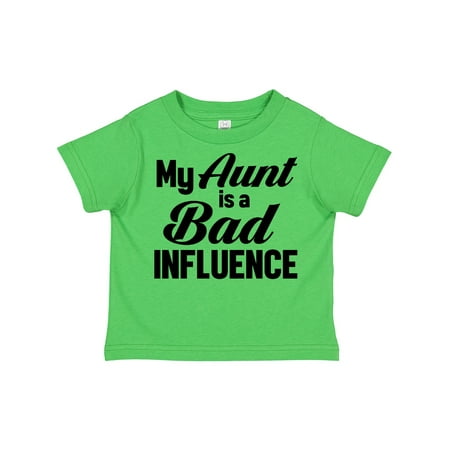 

Inktastic My Aunt is a Bad Influence Gift Toddler Boy or Toddler Girl T-Shirt
