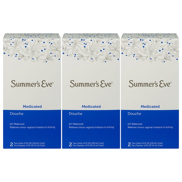Summer's Eve Feminine Cleansing Douche, Medicated, 9 Ounces, 3 Pack