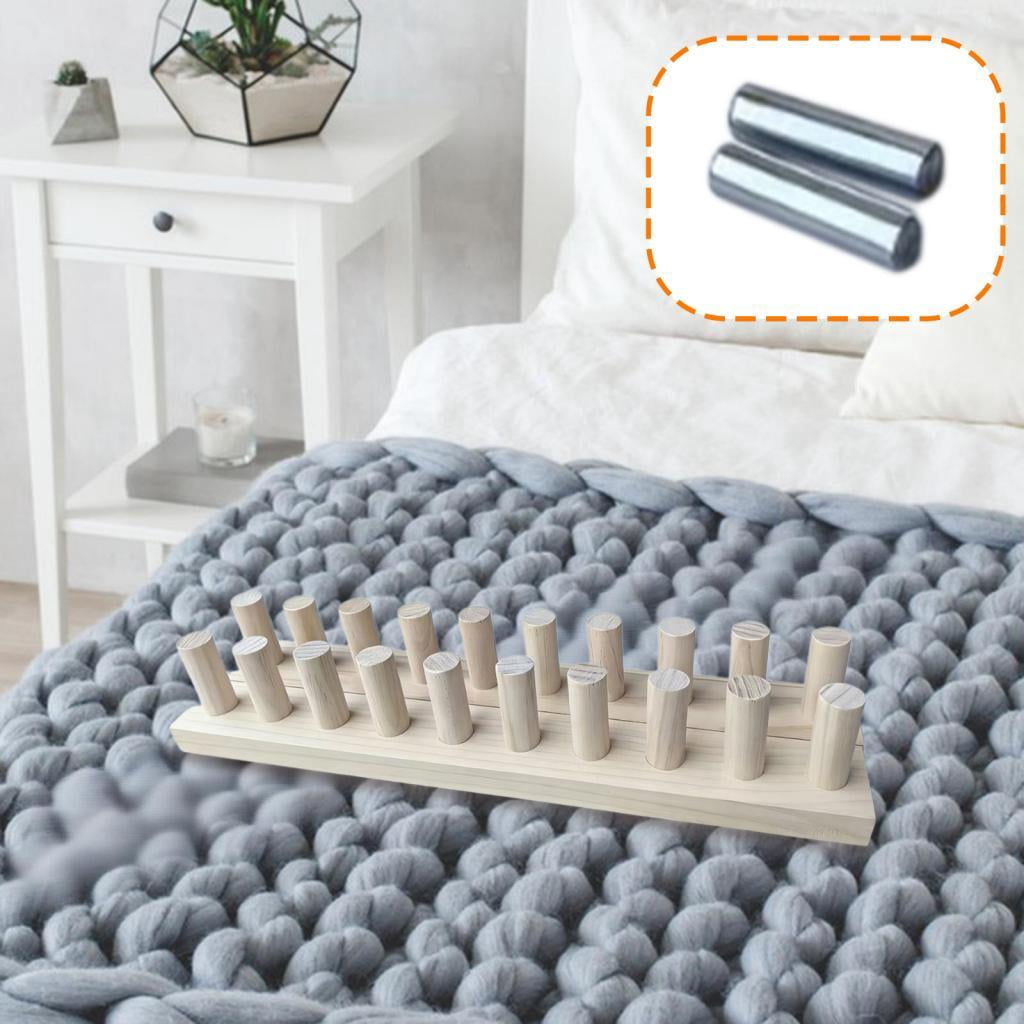 GUOOL Knitting Frame Made of [material Not Specified], DIY Weaving, Beginner, Yarn Crafts, Gifts, Stackable for Easy Transport, Thick Knitting Blanket Loom,