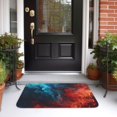 thumbnail image 5 of Pofeuu Red And Blue Fire Print Hem Mat 40x60 - Multipurpose Doormat for Indoor & Outdoor Use - Welcome Your Guests with our Entrance Mat, 5 of 6