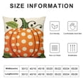 thumbnail image 5 of SHANXI Fall Pumpkin Throw Pillow Cover , Seasonal Autumn Decoration for Home Sofa Couch 18x18in, 5 of 5