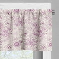 thumbnail image 5 of Ambesonne Floral Valance & Curtain, Retro Flowers Soft Tones, 55"x24", Fuchsia Pale Pink, 5 of 6