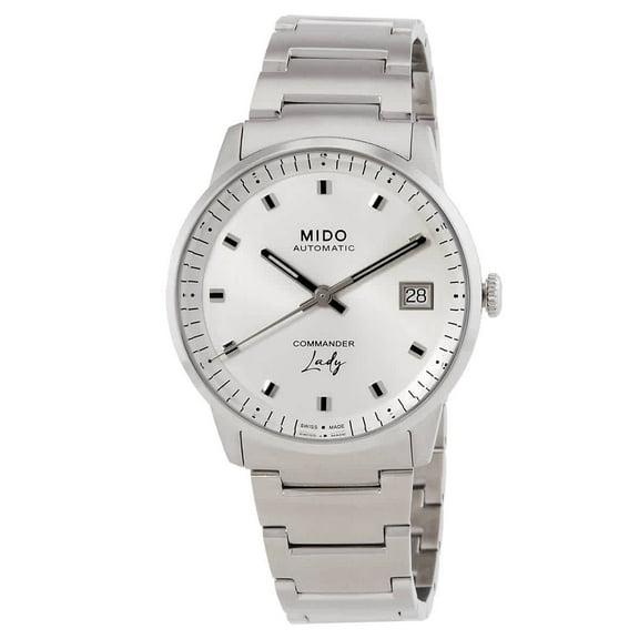 Mido Commander Automatic Silver Dial Ladies Watch M0212071103100