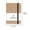 64-Brown, variant on Portable A7 Horizontal Notebook with Thickened Paper and Leather Cover, Office Learning Journal for Daily Notes