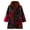 Watermelon Red, variant on CZSCPDAW Women's Casual Plaid Lapel Woolen Button Up Pocketed Long Coat Autumn And Winter Coat Jacket Long Sleeved Retro Floral Print Padded Cotton Jacket Warm And Soft Coat