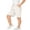 White, variant on WPPGONE Plus Size Shorts for Women Summer Wide Leg Loose Fit Straight Elastic Waisted Drawstring Bottoms Comfortable Sports Gym Athletic Shorts with Pockets