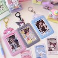 thumbnail image 2 of LLavero de 3 estilos Kawaii Sanrioed Kuromi Cinnamoroll My Melody, tarjeta bancaria, tarjeta de identificación, tarjeta de Metro, bolsa colgante de regalo, 2 of 4