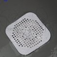 thumbnail image 5 of Square Drain Cover for Shower Drain Hair Catcher Flat Silicone Plug for Bathroom and Kitchen Filter Shower Drain Flat Strainer Stopper/Floor Drain Gray, 5 of 9