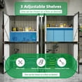 thumbnail image 5 of AECOJOY 46.4" Big Storage Cabinet Metal Organizer with Doors and Shelves for both Indoor/ Outdoor, Patio Storage Building for Outside& Garden in Dark Gray, 5 of 8