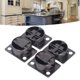 thumbnail image 5 of Bisagras De Cierre Suave, Bisagra De Puerta De Gabinete Estampado De aleación De Zinc Negro Que Forma Una Superficie Chapada En Cobre 90 Grados Para Puerta Abatible Hacia Abajo, 5 of 7