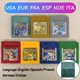 thumbnail image 2 of Blue/Crystal/Green/Gold/Red/Silver/Yellow Game Cartridge Video Console Card High Quality with Battery Multi-language, 2 of 5