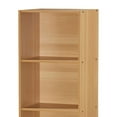 thumbnail image 2 of Hodedah 12 x 16 x 47 Inch 4 Shelf Bookcase & Office Organizer, Beech, 2 of 7