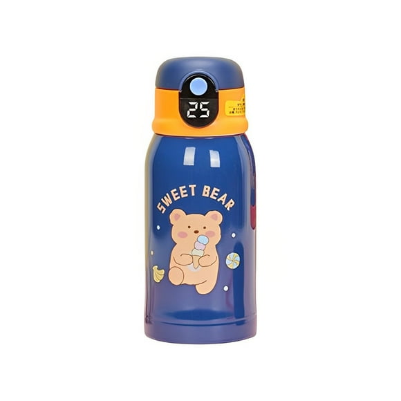 500ml Thermos Mug Stainless Steel Vacuum Flasks Temperature Display Thermocup Outdoor Portable Drinking Bottles Blue