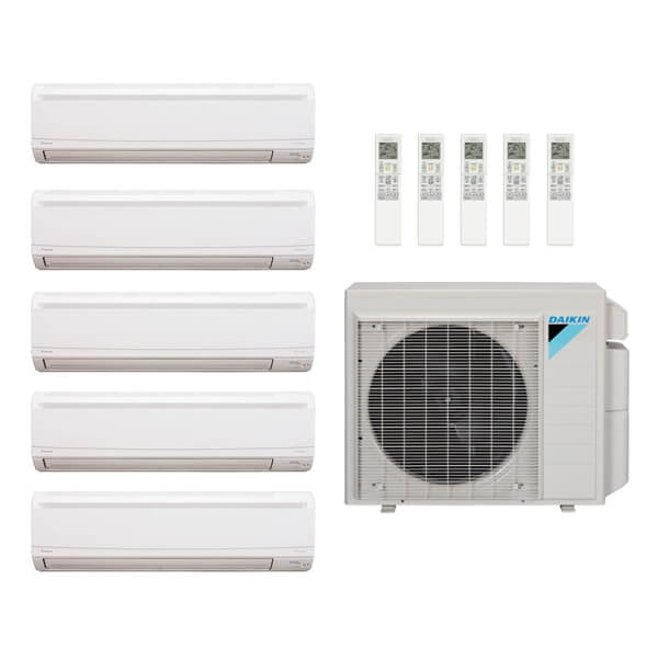 Daikin 46,000 Btu 20 SEER2 5-Zone R-32 Ductless Mini Split Heat Pump 5MXM48AVJU9