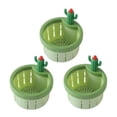 thumbnail image 2 of maxiaoxia Cactus Kitchen Sink Drain Strainer, Press Automatic Dumpling Basket, Self-Cleaning Kitchen Sink Strainer, Kitchen Waste Collector Filter Net Lifting, 3x2in, 2 of 7