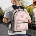 thumbnail image 3 of Gukieu Cute Pig Face Print Backpack, Waterproof Backpack with Adjustable Shoulder Straps, Suitable for Campus, Business, Travel, Unisex, 3 of 6