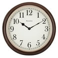 thumbnail image 2 of Westclox 15.5" Round Woodgrain Look Analog QA Wall Clock, 2 of 5