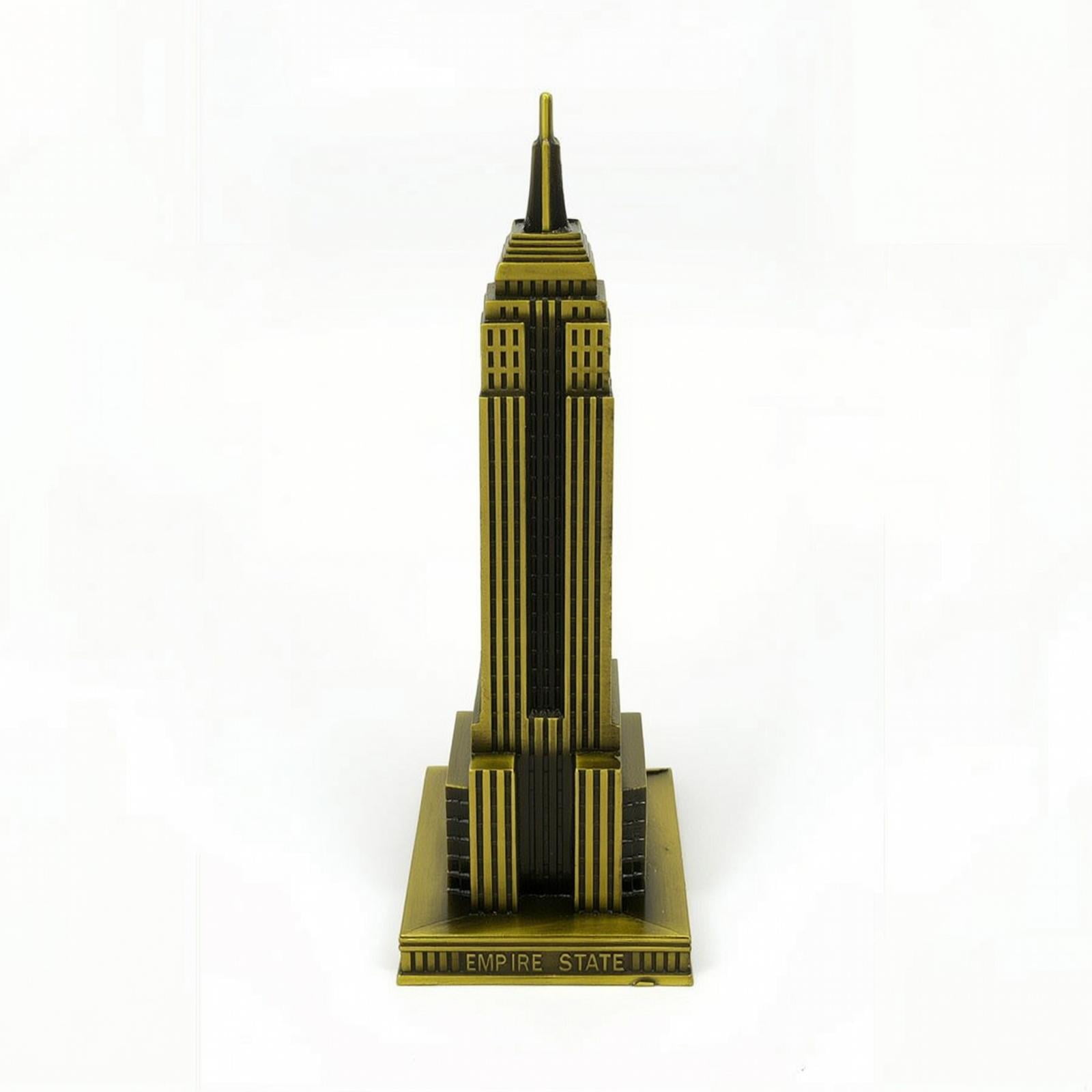 GUOOL Empire State Building Model Iconic Skyscraper Model Bronze for Office, Travelers 22CM
