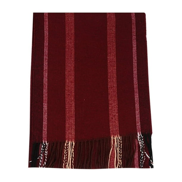 Men's luxury classic cashmere feel wrap scarf plaid scarf Walmart.ca