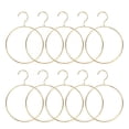 thumbnail image 1 of 10 Piezas de Hierro Redondo Para Colgar Bufandas Perchero Para Cinturón Ganchos Antideslizantes Para Colgar Corbatas Organizador de Armario Soporte de Almacenamiento QXC, 1 of 5