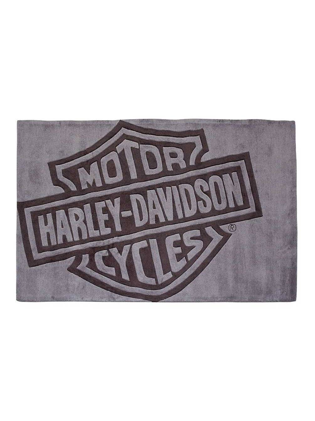 HarleyDavidson Bar & Shield Small Area Rug, Handmade Tufted Rug HDL