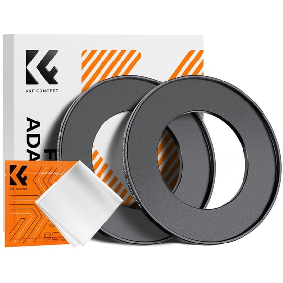 K&F Concept 67-82mm(2 Pcs) Step-Up Ring Adapter, 67mm to 82mm Step Up Filter Ring for 67mm Lens Install 82mm ND CPL UV Lens Filter
